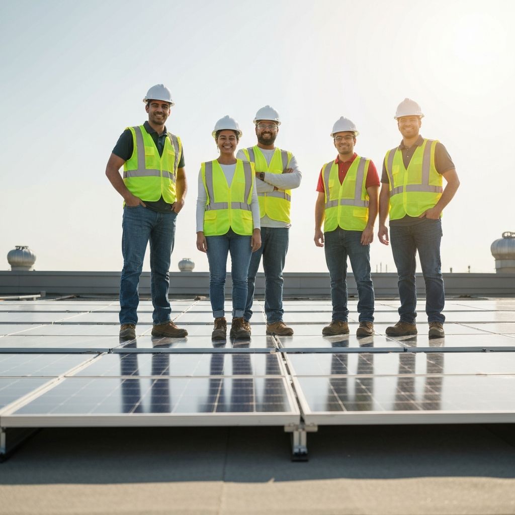 Hovet Solar Tech energy supply team